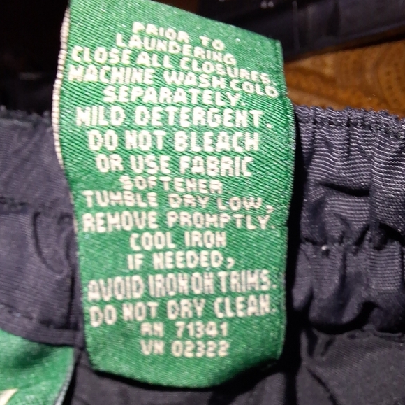 L.L.Bean Kids Black Nylon Snow Pants In A Size 14. EUC. - Picture 4 of 7